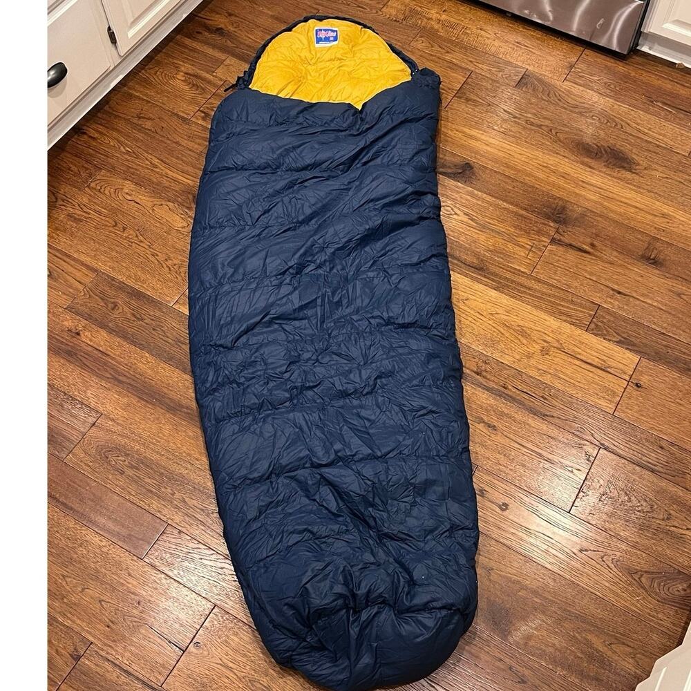 Frostline Kit Vintage Down Filled Mummy Quality Sleeping Bag. Hiking Backpacking